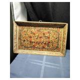 Small Vtg Wood Tray/Wall Decoe