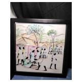 Framed Watercolor by Rony Laurent