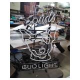 Budlight Neon Sign. Spuds