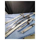 3pc Fantasy Cobra Samurai Sword Set