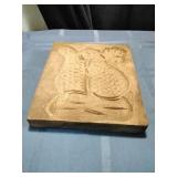 Dutch Wood Block Cookie Mold Turkey