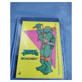 1989 Topps TMNT Sticker Card Michaelangelo