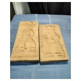 Dutch Wood Block Cookie Molds Man & Woman