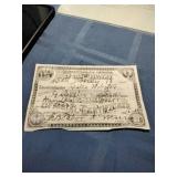 1911 Dues Receipt Independent Order of Odd Fellows