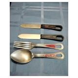 Vtg Mess Kit Flatware