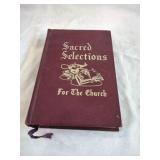 1966 Edition Sacred Selections Hymn Book