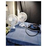Hamilton Beach Steam Iron and 2 Fans