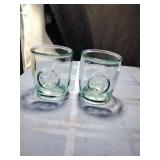 Pair of Recycled Glass Tumblers