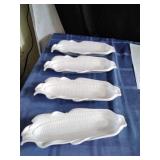 Vtg Ceramic Corn on the Cob Plates
