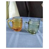 Pair of Hazel Atlas Barrel Shot Glasses