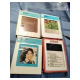 8 Track Cassette tapes (4)