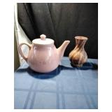 Vintage Weller Pottery Pink Teapot