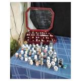 Large Assortment of Souvenir Thimbles
