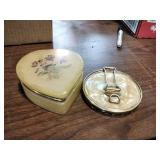Hand Carved Alabaster Trinket Box
