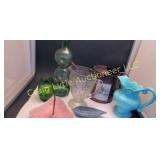 assorted pottery & glass ware