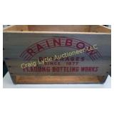 Rainbow beverage wood crate