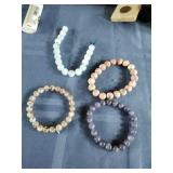 4 Gemstone Bracelets