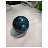 Polished Blue Apatite Sphere 2.5'