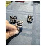 Stainless Steel Biker Rings Set of 3