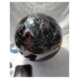 Deep Black Smokey Quartz Sphere