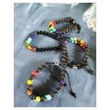 Lava Rock Chakra Bracelets