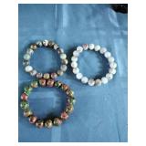 Natural Unakite Stone Bracelet and