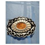 Ladies Western Style Scalloped Belt Buckle