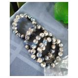 K2 Stone (K2 Jasper) Bracelets Azurite/Granite.