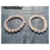Natural Morganite Crystal Bracelets (2)