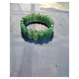 Faceted Green Adenturine Bracelet.