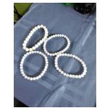 Natural Moonstone Beaded Bracelets