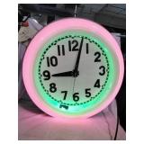 Large Neon Wall Clock