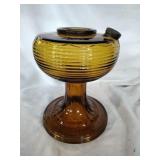 Aladdin Beehive Oil Lamp Amber Glass