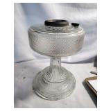 Aladdin Colonial clear glass oil lamp,