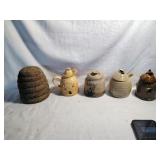 Honey Jars and Cork Beehive