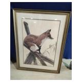 John Ruthven Signed Lithograph Red Fox
