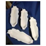 Vtg Ceramic Corn on the Cob Plates