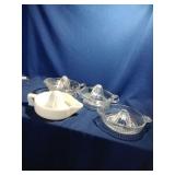 Sunkist Milk Glass Juicer