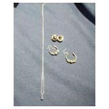 9.25 Silver Earrings and Necklace