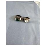 Pair of Ladies Gothic Cocktail Rings