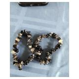 Gold Sheen Obsidian Chip Bracelets