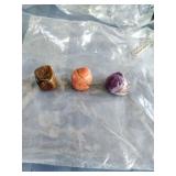 Set of 3 Polished Gemstones
