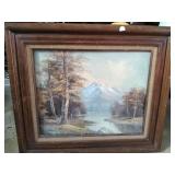 Framed Acrylic on Canvas (Runci)