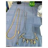 4 Goldtone Fashion Chains
