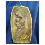 Relief carving In Wax Virgin Mary