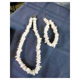 Puka Chip Seashell Necklace and Bracelet
