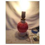 Aladdin Alacite Red/Cream Bedside Lamp