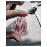 Natural Cherry Quartz Teardrop Pendant