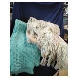Pair of Hand Crocheted Blankets