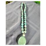 Turquoise  Magnesite Beaded Necklace